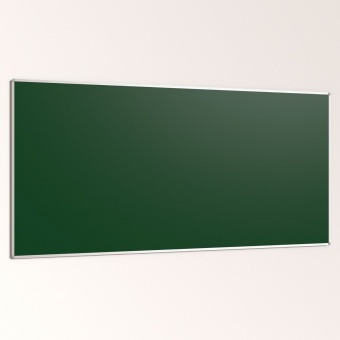 Wandtafel Stahl grün, 250x120 cm, ohne Kreideablage, 